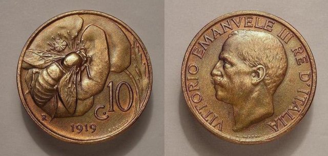 10 centesimi ape 1919 (Roma)