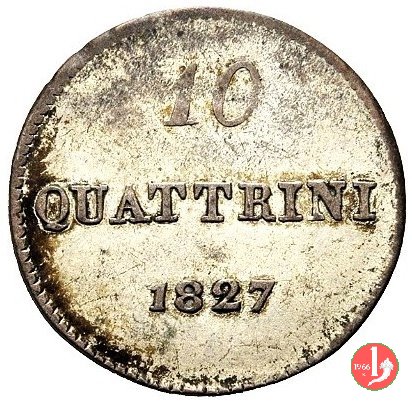 10 quattrini (primo tipo) 1827 (Firenze)