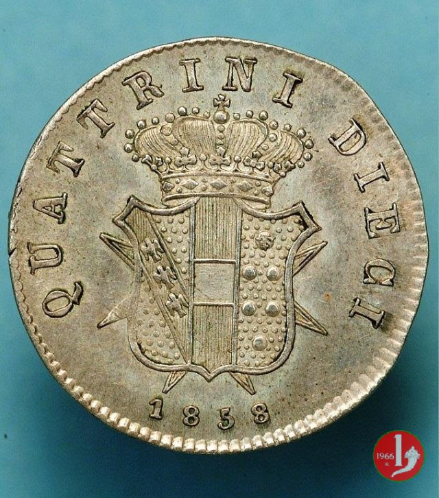 10 quattrini (secondo tipo) 1858 (Firenze)