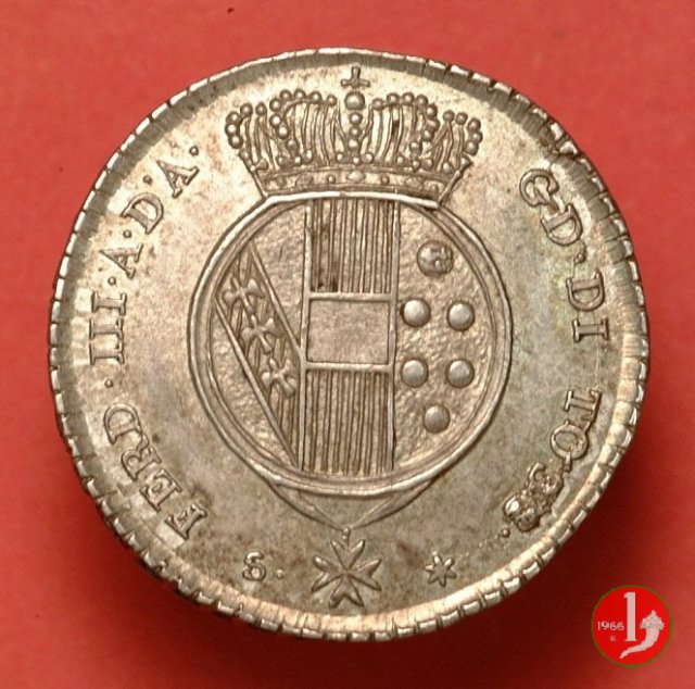 10 soldi (o mezza lira) 1823 (Firenze)