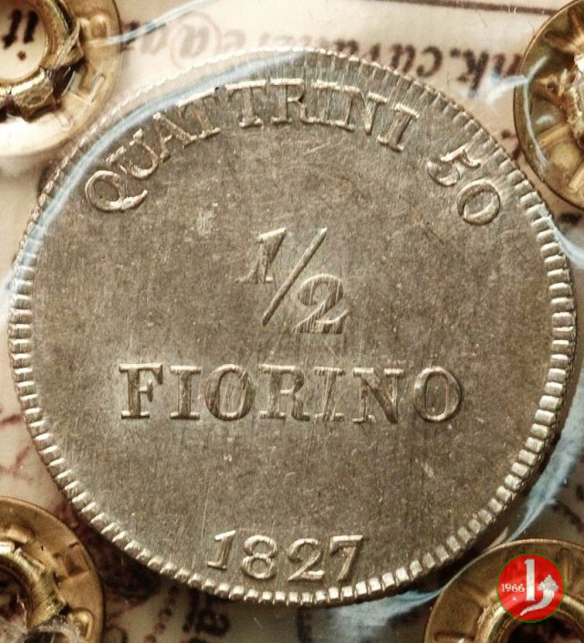 1/2 fiorino (50 quattrini) 1827 (Firenze)