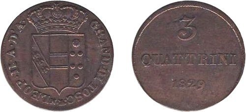 3 quattrini 1829 (Firenze)