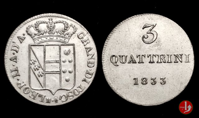 3 quattrini 1833 (Firenze)