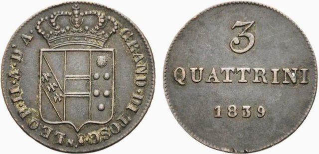 3 quattrini 1839 (Firenze)