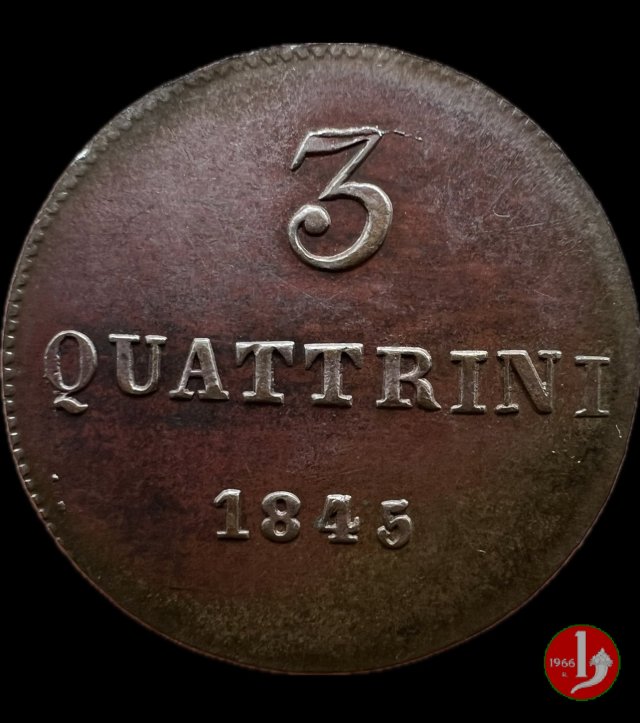 3 quattrini 1845 (Firenze)