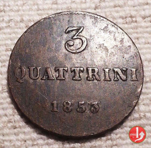 3 quattrini 1853 (Firenze)