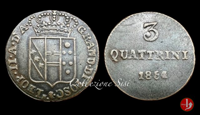 3 quattrini 1854 (Firenze)