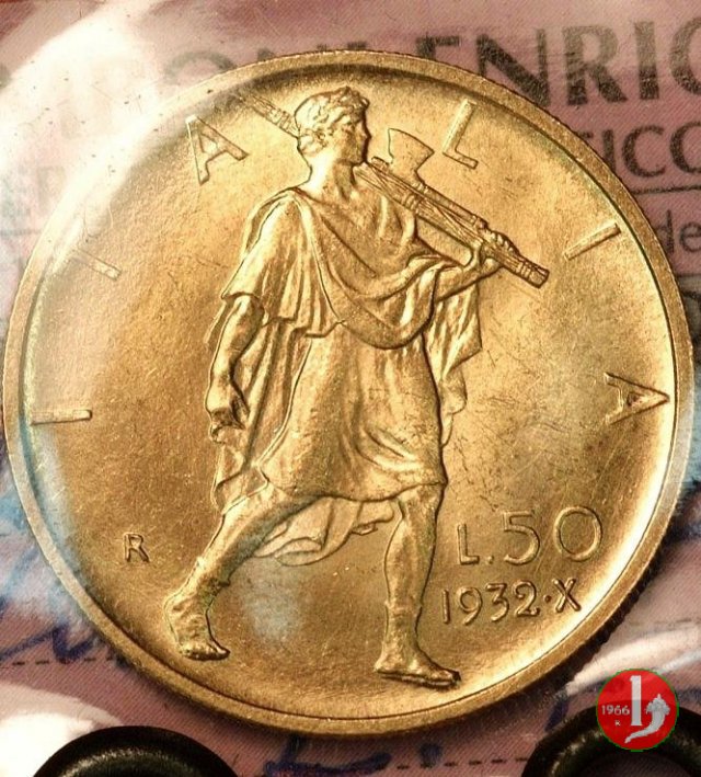 50 lire littore 1932 (Roma)