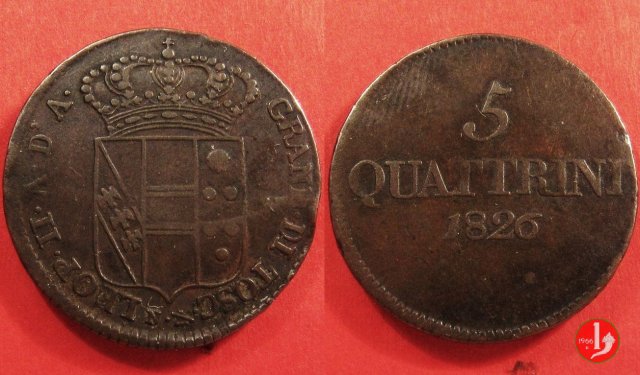 5 quattrini 1826 (Firenze)