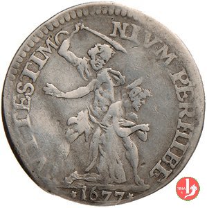 lira seconda serie 1677 (Firenze)