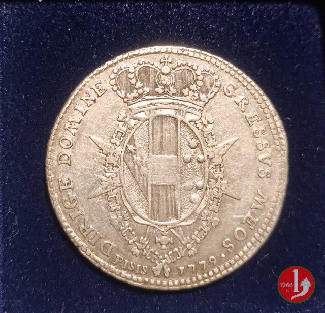 mezzo francescone (5 paoli) serie codino 1779 (Firenze)