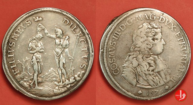 piastra I - II - III - IV serie (battesimo di Gesú) 1676 (Firenze)