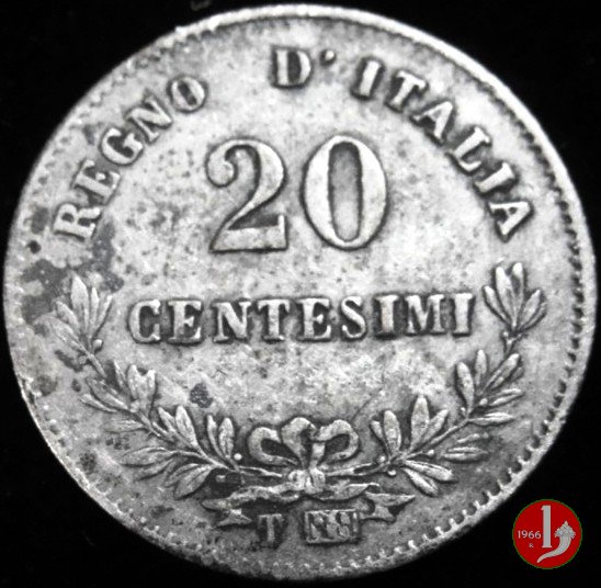 20 centesimi valore 1863 (Torino)