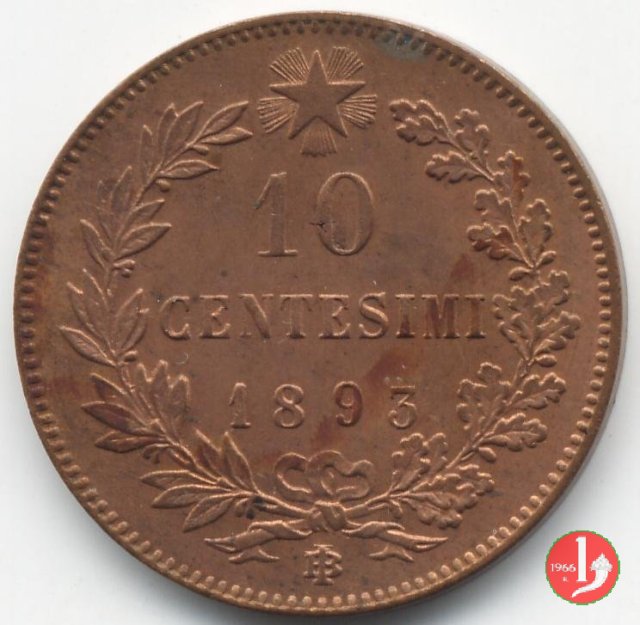 10 centesimi 1893 (Birmingham)