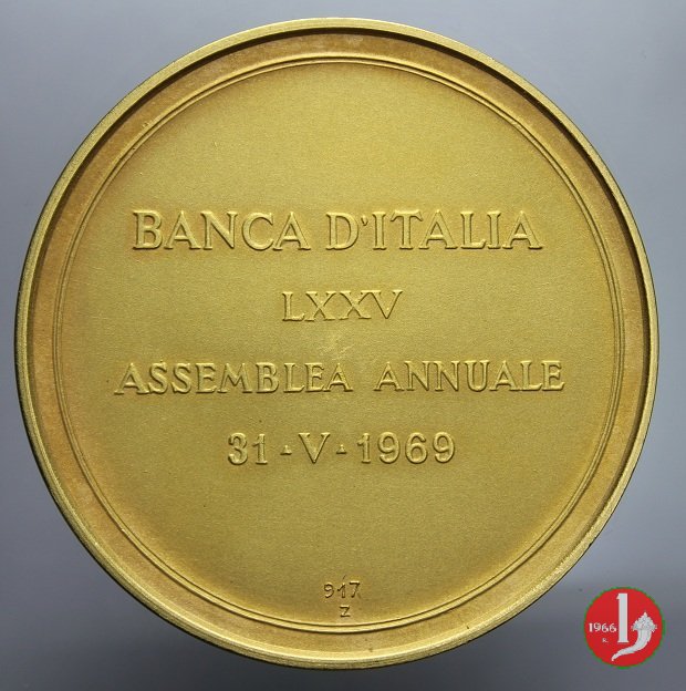 Banca d'Italia 75° Assemblea Annuale Azionisti 1969 1969