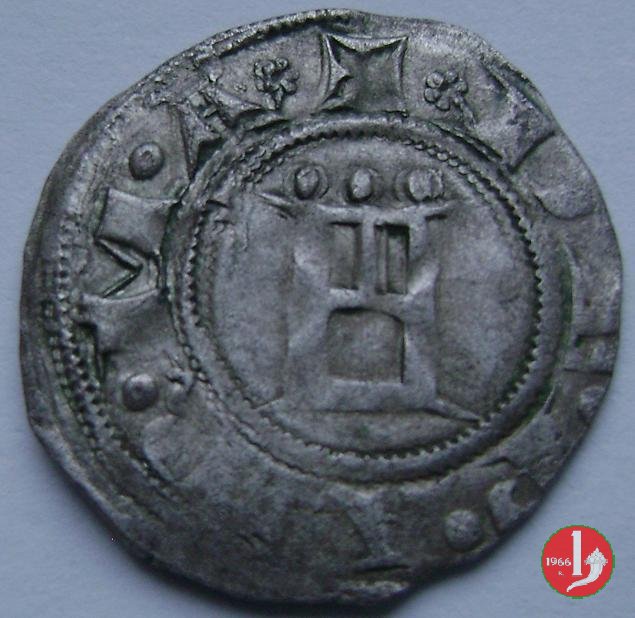 Denaro Imperiale con il castello 1313-1322 (Parma)