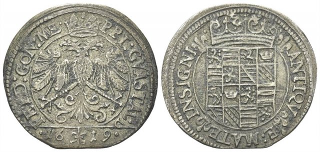 Lira con data nel dritto 1619 (Guastalla)