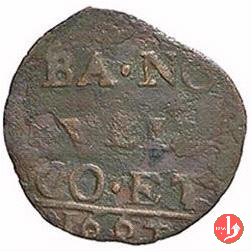 Quattrino tipo Bologna 1664 (Novellara)
