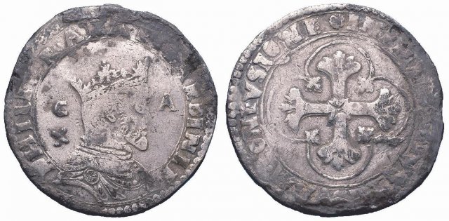 10 reali (1° tipo) 1556-1598 (Cagliari)