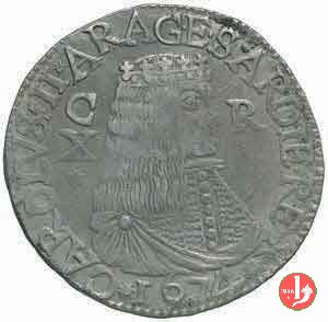 10 reali (1° tipo) 1674 (Cagliari)