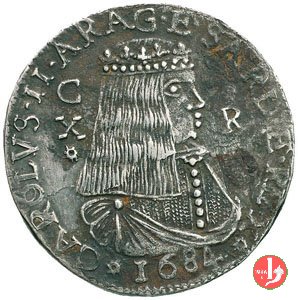 10 reali (2° tipo) 1684 (Cagliari)