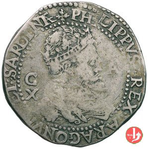 10 reali (3° tipo) 1556-1598 (Cagliari)