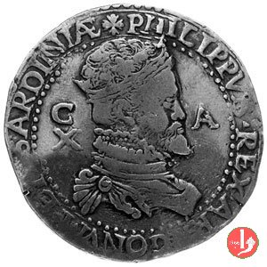 10 reali (3° tipo) 1556-1598 (Cagliari)