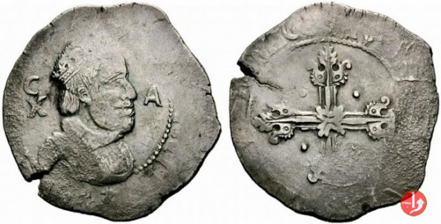 10 reali maltagliati (1° tipo) 1621-1665 (Cagliari)