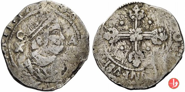 10 reali maltagliati (1° tipo) 1646 (Cagliari)