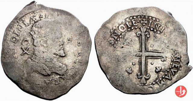 10 reali maltagliati (2° tipo) 1556-1598 (Cagliari)