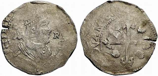 10 reali maltagliati (2° tipo) 1621-1665 (Cagliari)