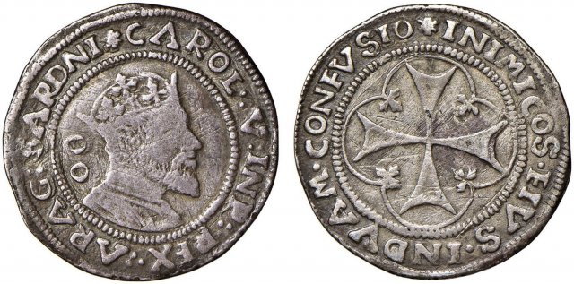 2 Reali (1°tipo) 1516-1556 (Cagliari)