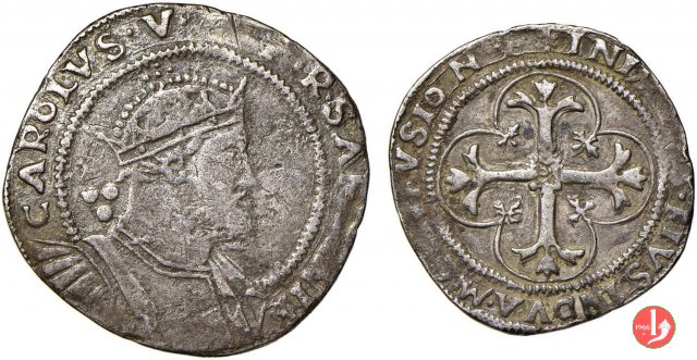 3 Reali (3°tipo) 1516-1556 (Cagliari)