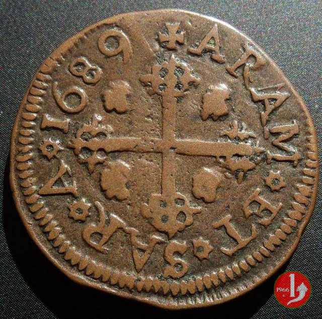 3 cagliaresi (2° tipo) 1689 (Cagliari)