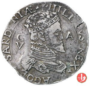 5 reali (4° tipo) 1556-1598 (Cagliari)