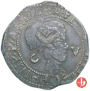 5 reali maltagliati (1° tipo) 1621-1665 (Cagliari)
