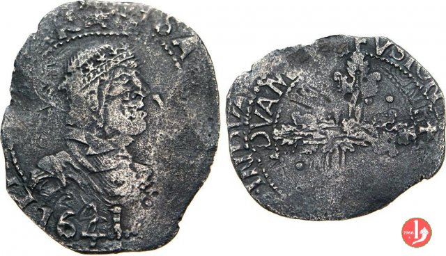 5 reali maltagliati (1° tipo) 1641 (Cagliari)