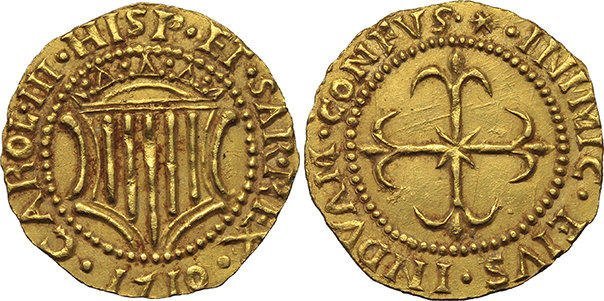 Scudo d'oro (Carlo III) 1710 (Cagliari)