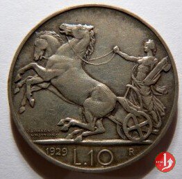 10 lire biga 1929 (Roma)