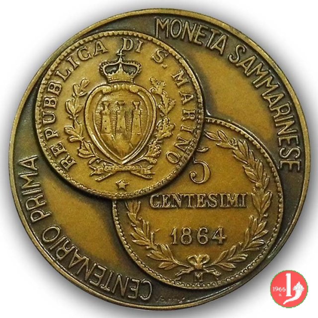 Centenario Prima Moneta di San Marino 1964 1964