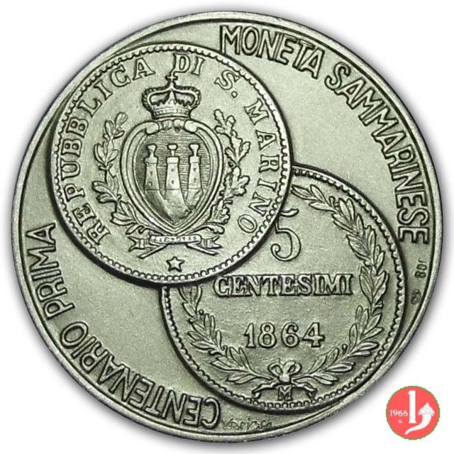 Centenario Prima Moneta di San Marino 1964 1964