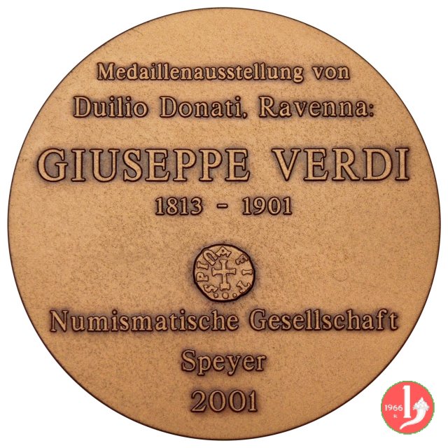 Mostra Medaglie Donati a Speyer - Giuseppe Verdi 2001 2001