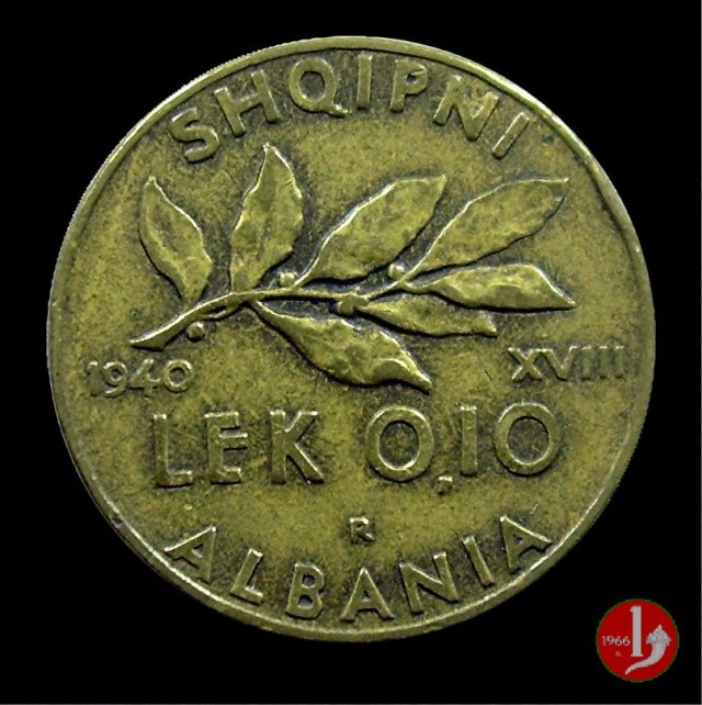 0,10 lek 1940 (Roma)