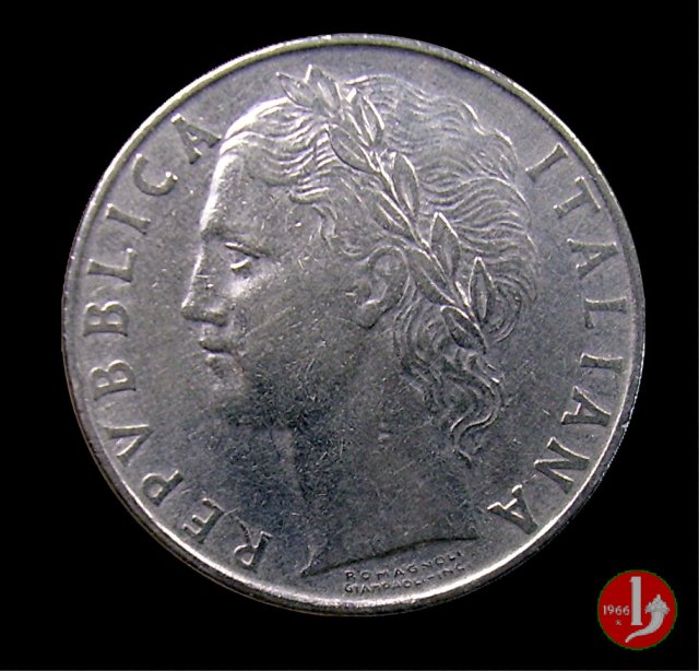 100 lire Minerva 1955 (Roma)