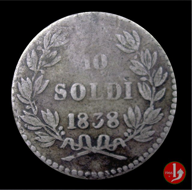 10 Soldi 1838 (Lucca)