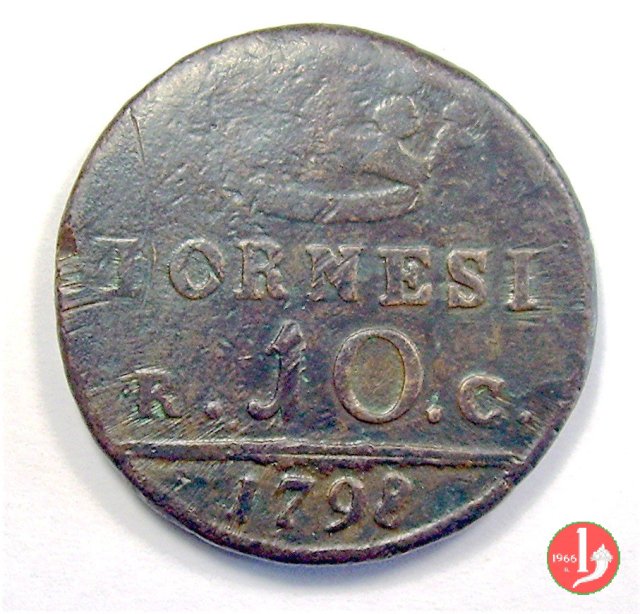 10 Tornesi 2° tipo 1798 (Napoli)