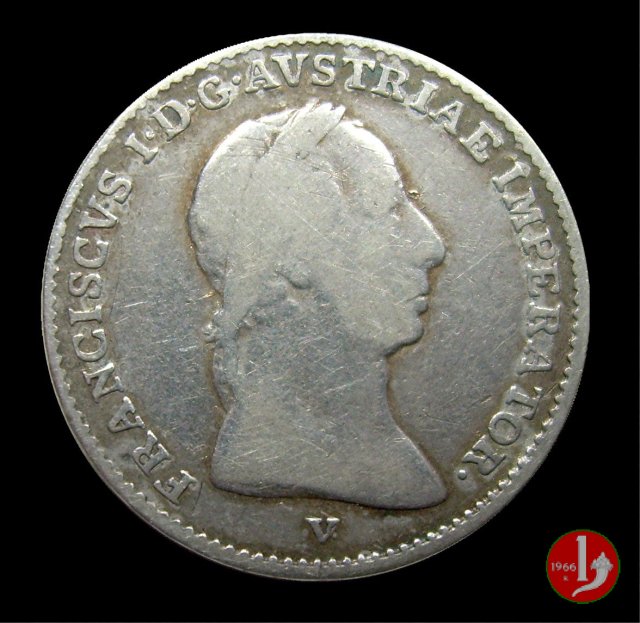 1/2 lira 1822 (Venezia)