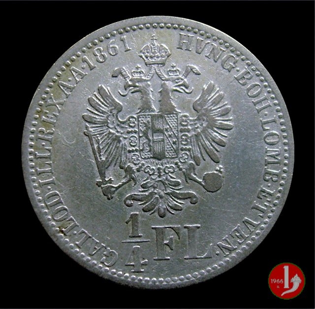 1/4 di Fiorino 1861 (Venezia)