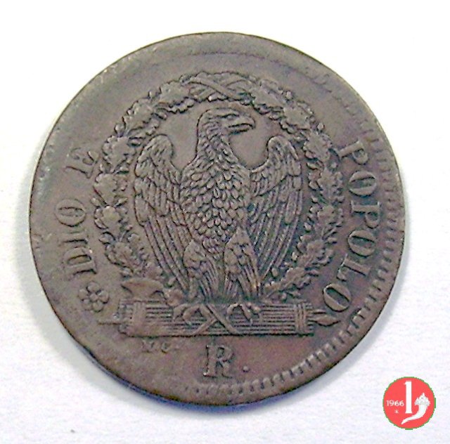 Mezzo Baiocco 1849 (Roma)