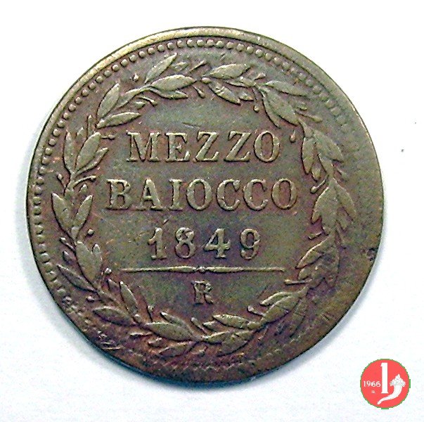 1/2 baiocco 1849 (Roma)